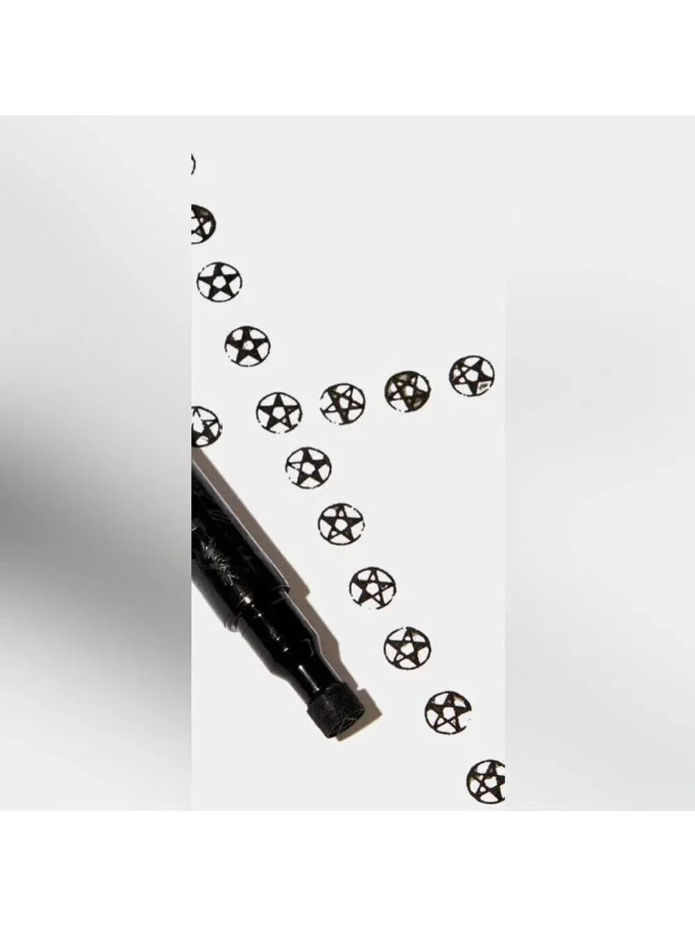 NIB Dolls Kill Widow Pentagram Stamp Eyeliner Dual Ended Pen in Black